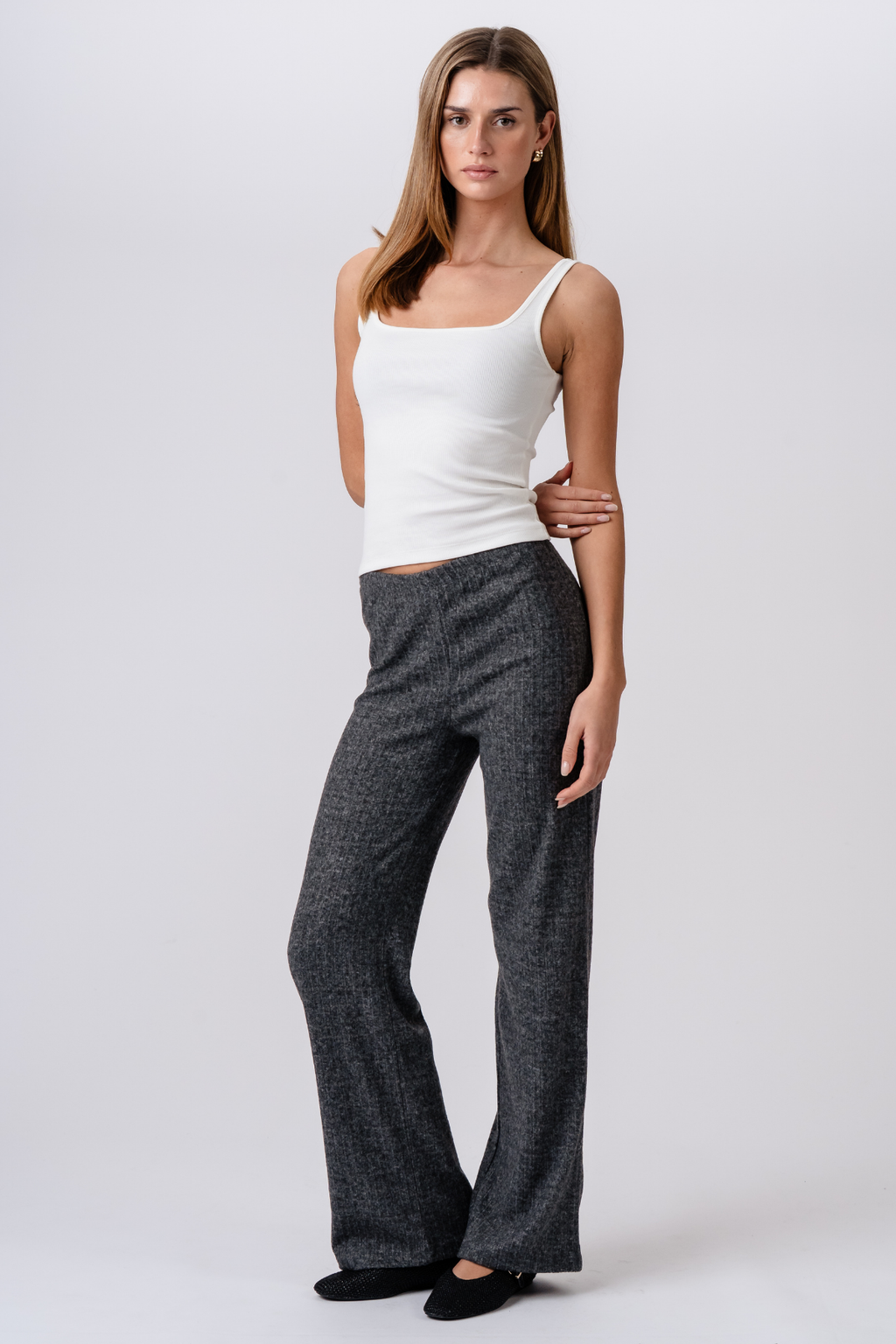 Ivy Knit Pants - Antrasiitti