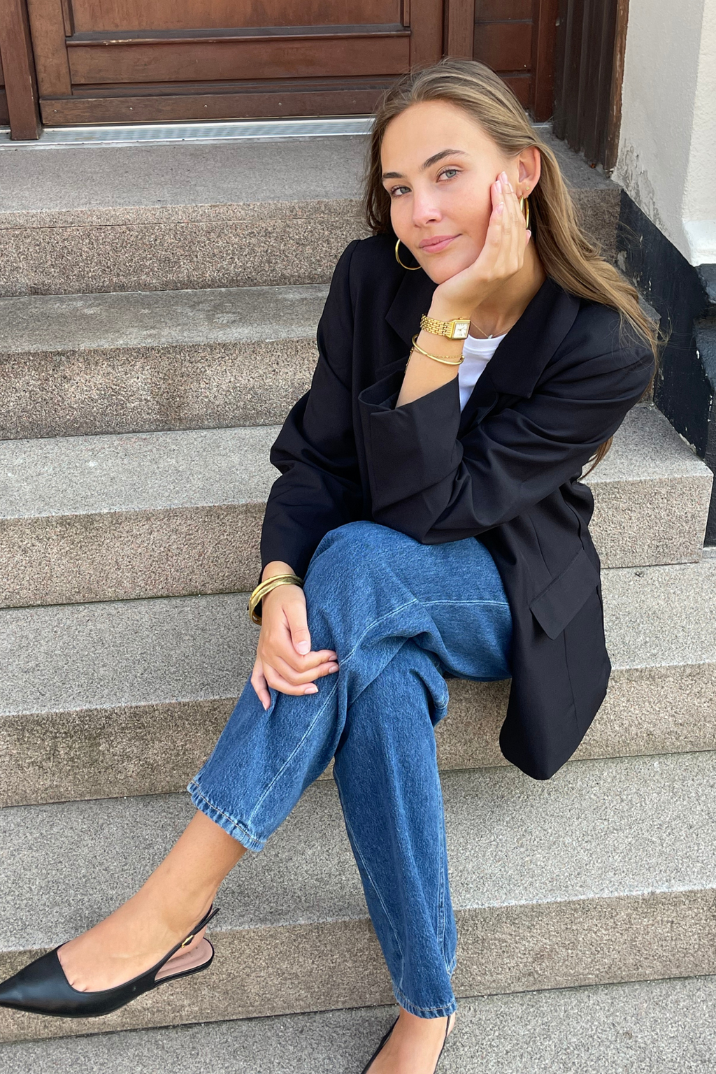 Ylisuuret bleiseri - musta