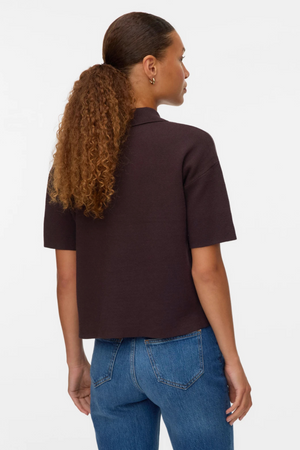 Kulta 2/4 Poloneck Pullover - Chocolate Torte