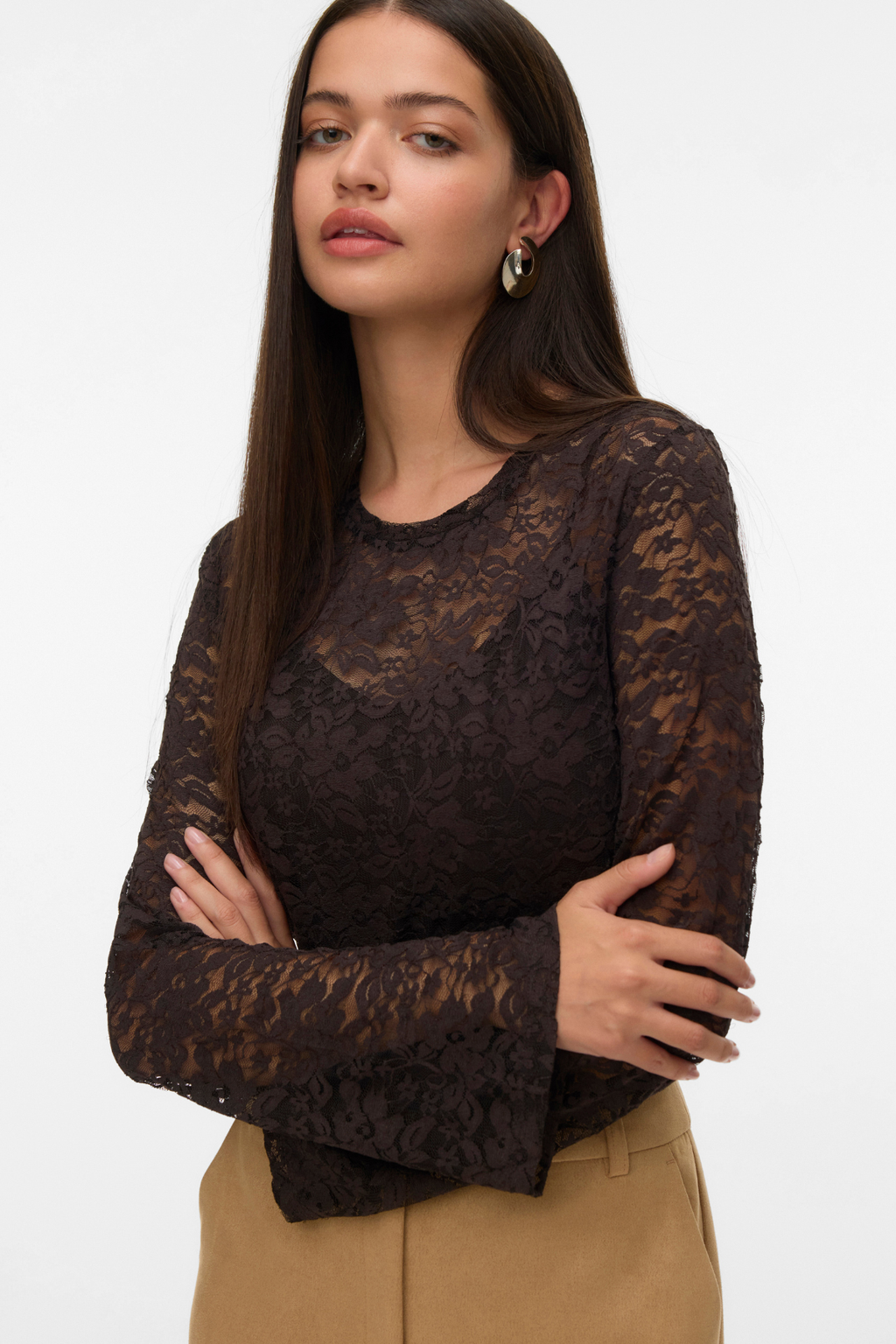 Kanya O -kaula -aukon lyhyt yläosa - Chocolate Torte