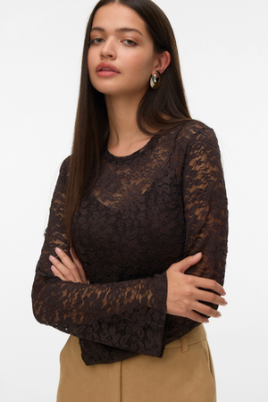 Kanya O -kaula -aukon lyhyt yläosa - Chocolate Torte