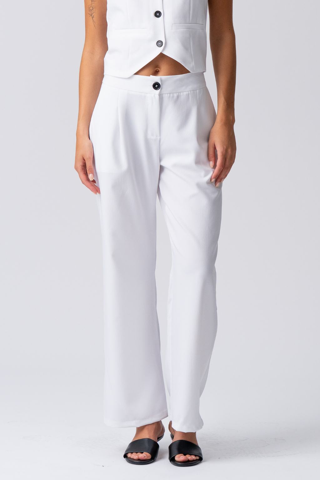 Natalie Pants - valkoinen