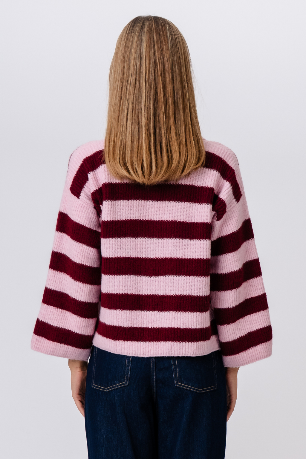 Josie Polo Knit - Pinkki/Burgundy