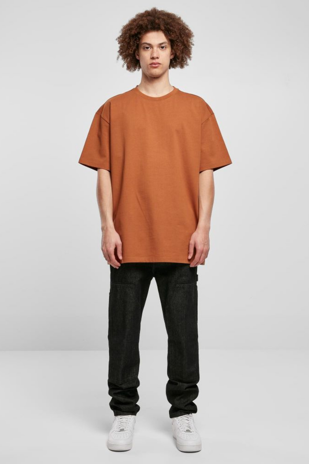 Raskas Oversized T -paita - toffee