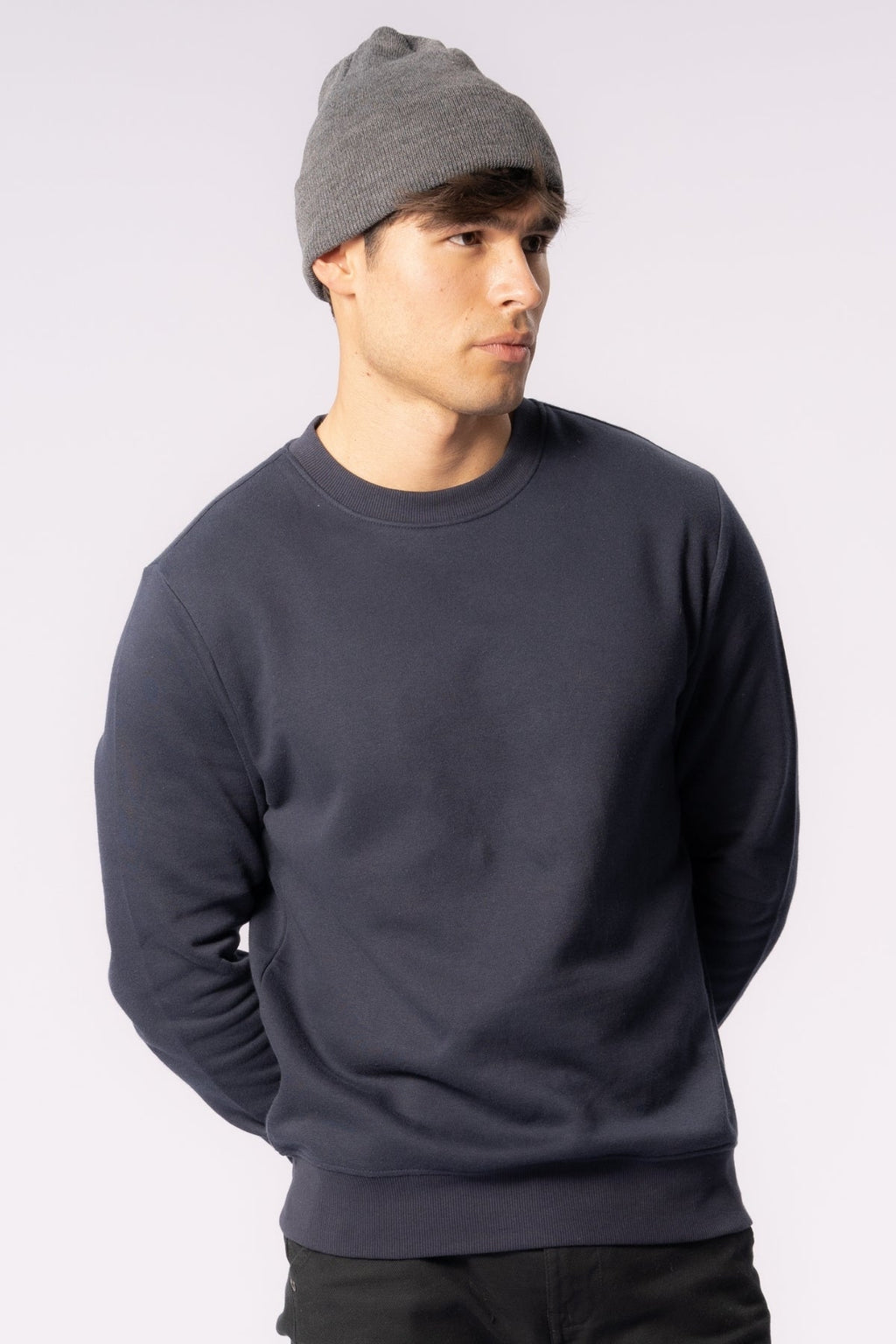 Neulottu pipo - harmaa