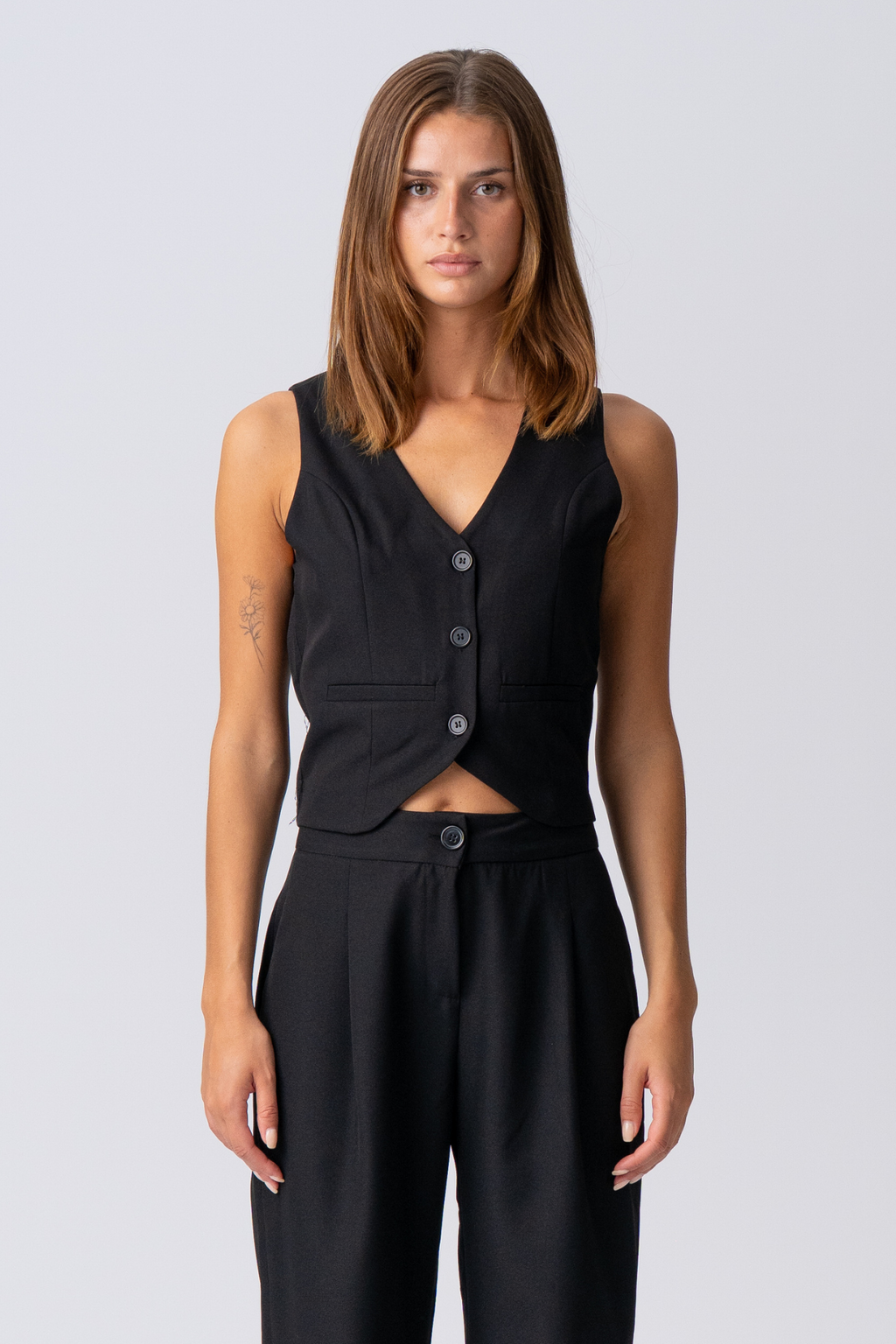 Natalie -liivi ja Pants (Musta) - Paketti sopimus