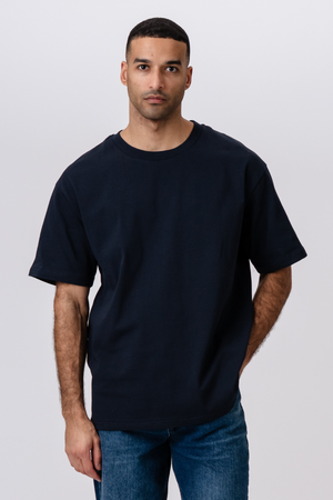 Heavy Boxfit T-paita - Navy