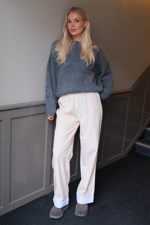 Layla raidallinen Pants - keltainen