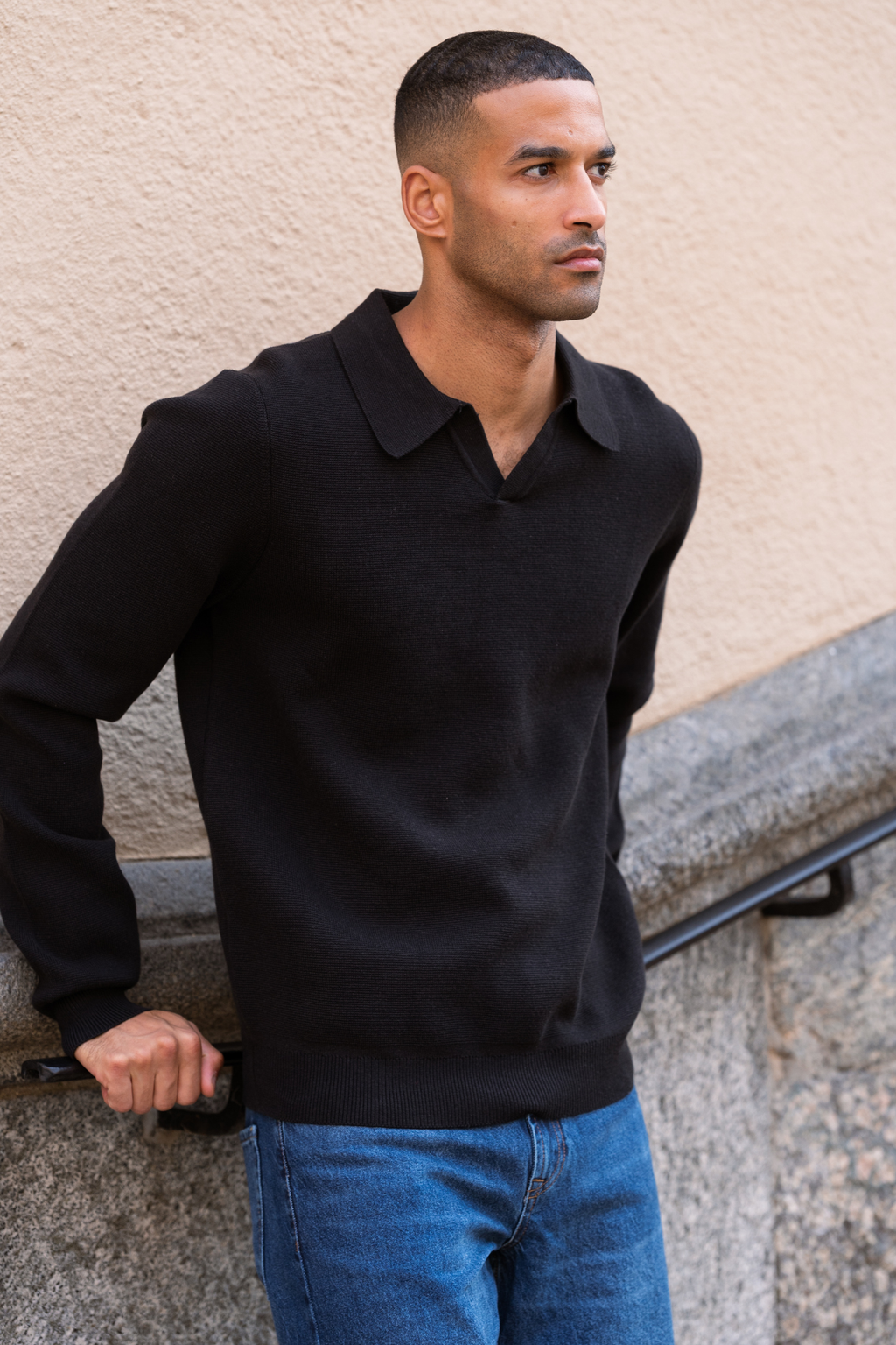 Samuel Polo Knit - Musta