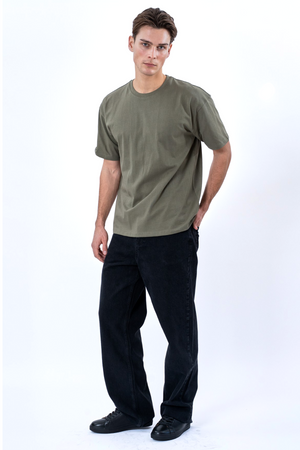 Boxy T-paita - Olive
