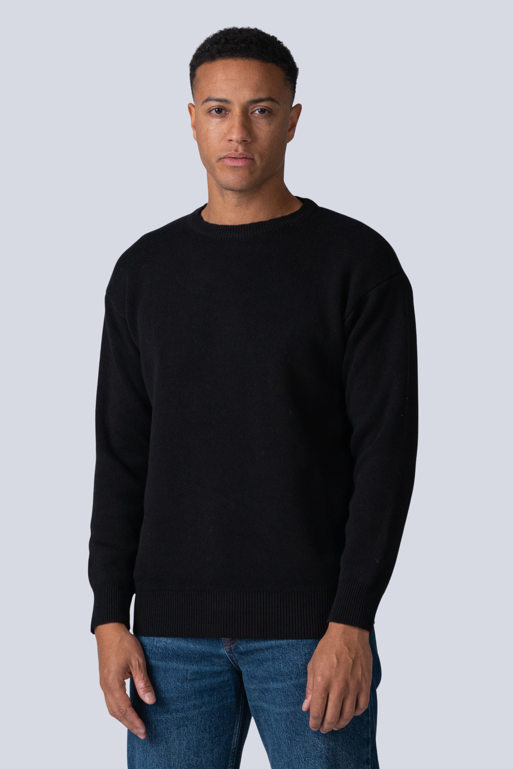 Crewneck Knit -villapaita - musta