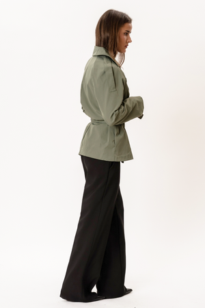 Sia lyhyt trenssitakki - Khaki