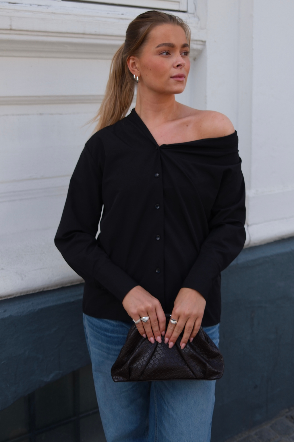 Serena Oversized Paita - musta