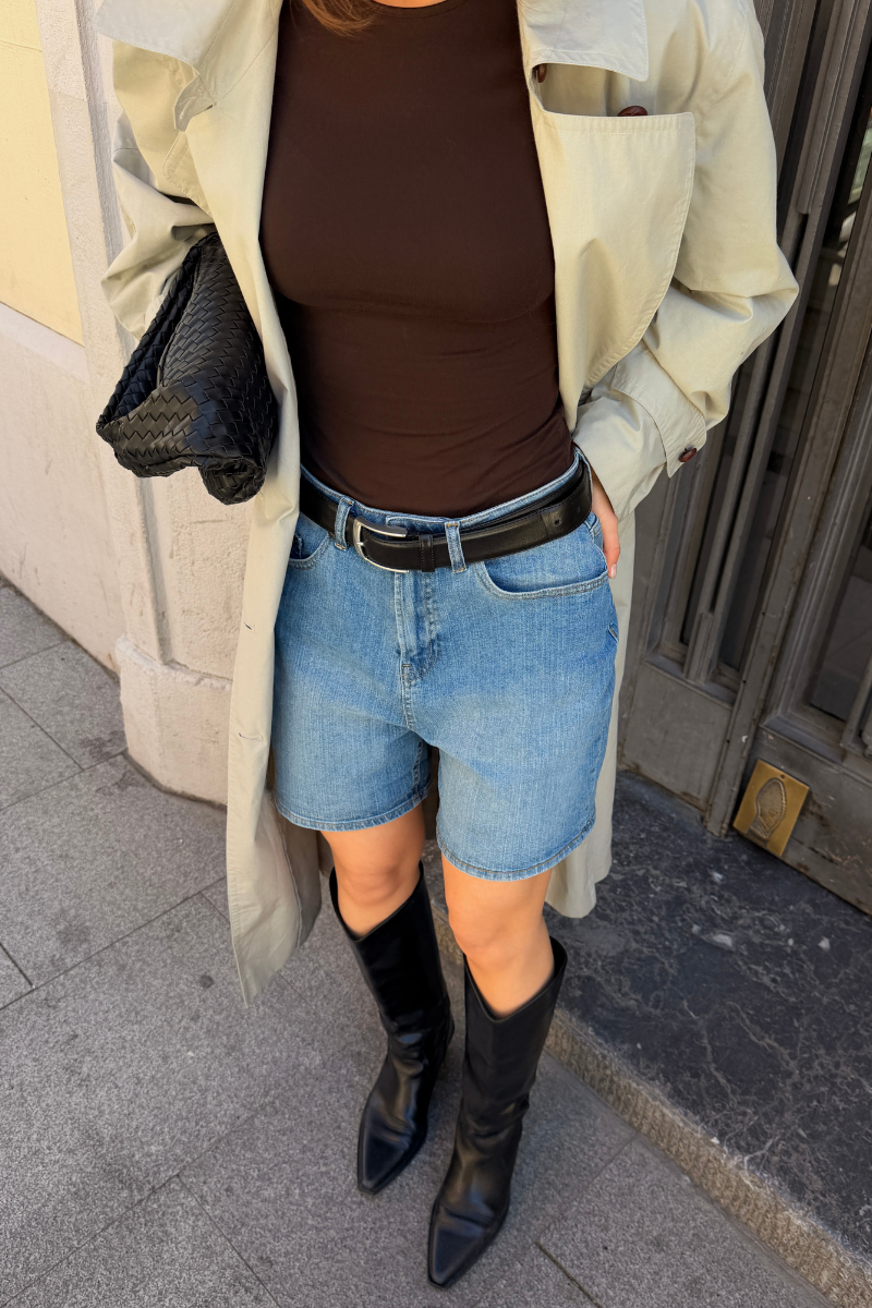 The Original Performance Denim Shorts - Medium Blue Denim (Nainen)
