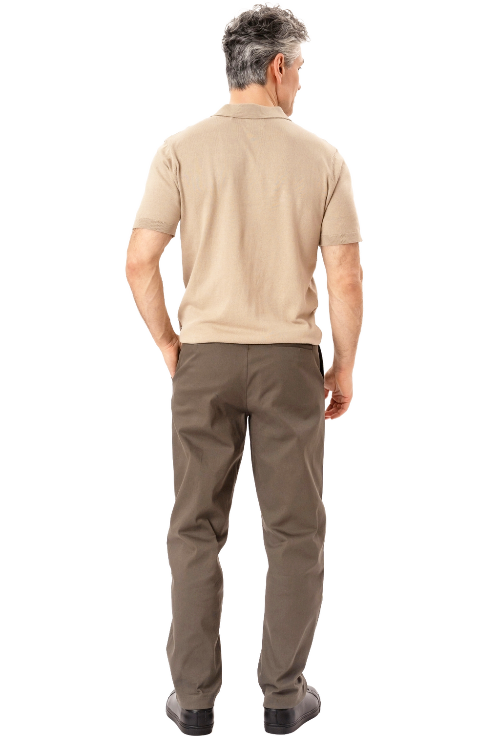 Nathan Knit Polo - hiekka