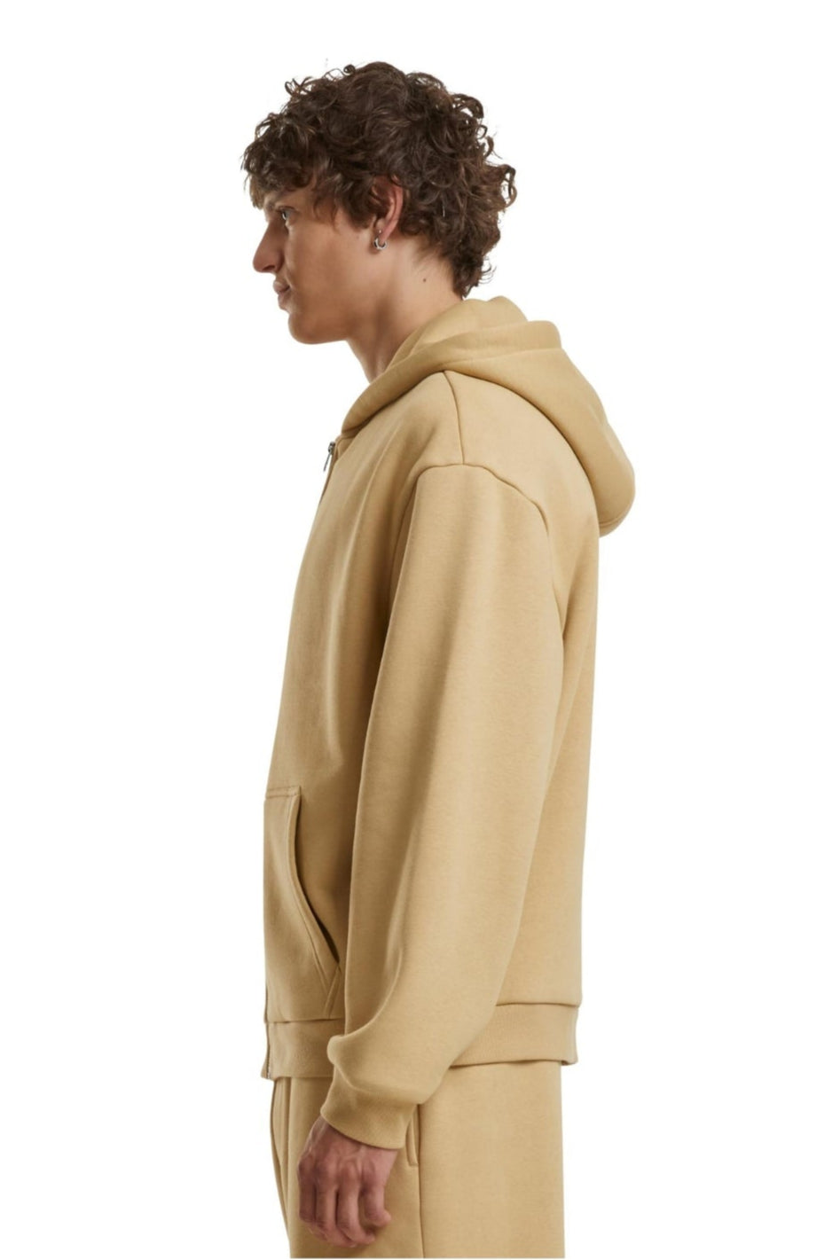 Jokapäiväinen zip -huppari - Union Beige