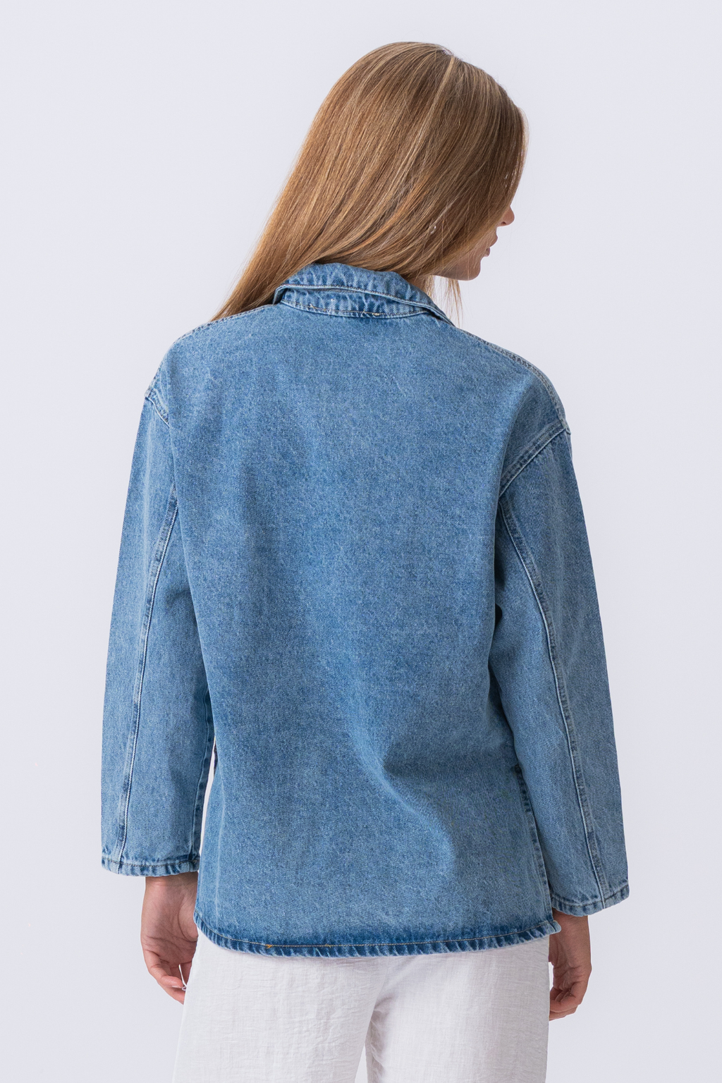 Cassia denim -paita - vaaleansininen