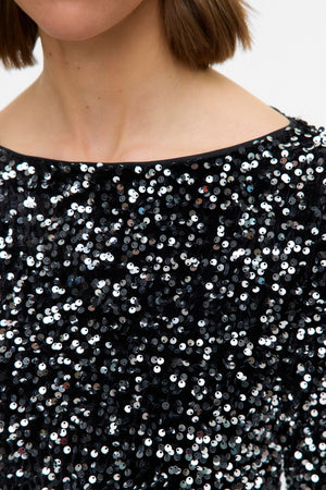 Bella lyhyt mekko - musta hopea