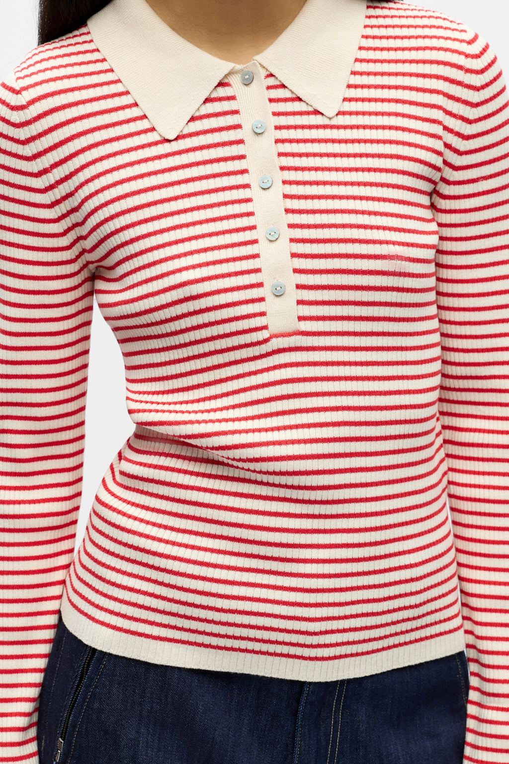 Kelly Polo Knit Pullover - Koivu joulutähti