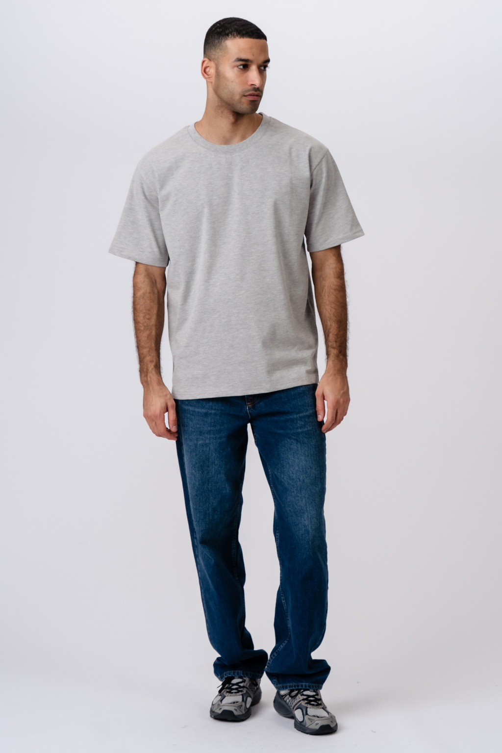 Heavy Boxfit T-paita - tummanharmaa