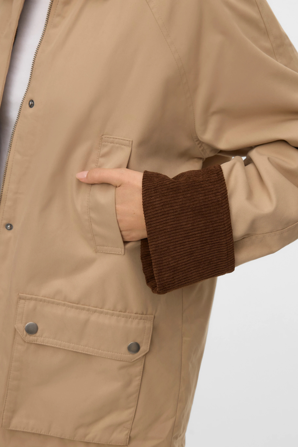 Wales -takki - hopea mink