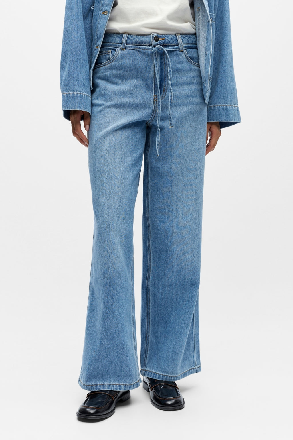 Rosie Wide Jeans - vaaleansininen denim