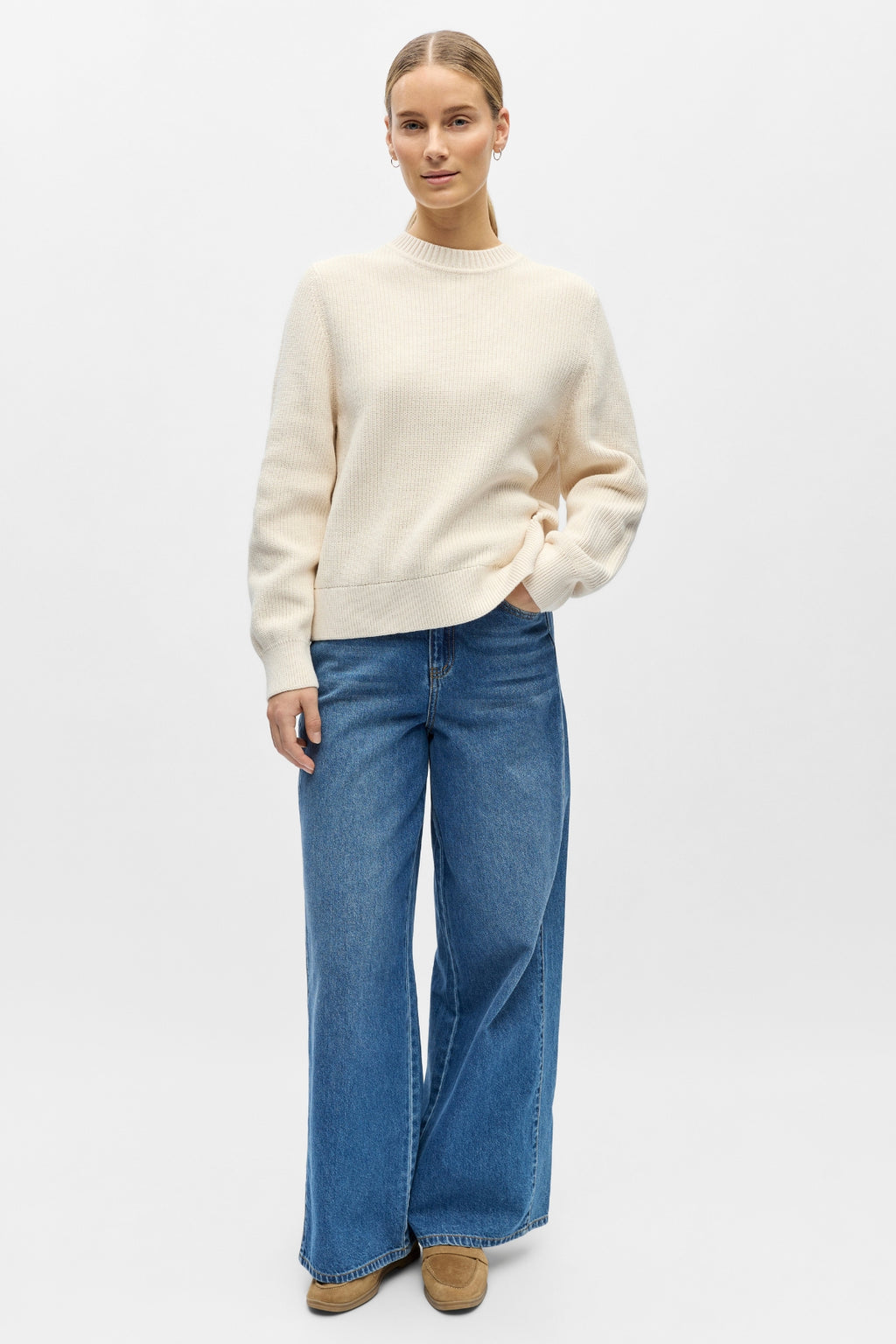 Flo Knit Pullover - White Sand