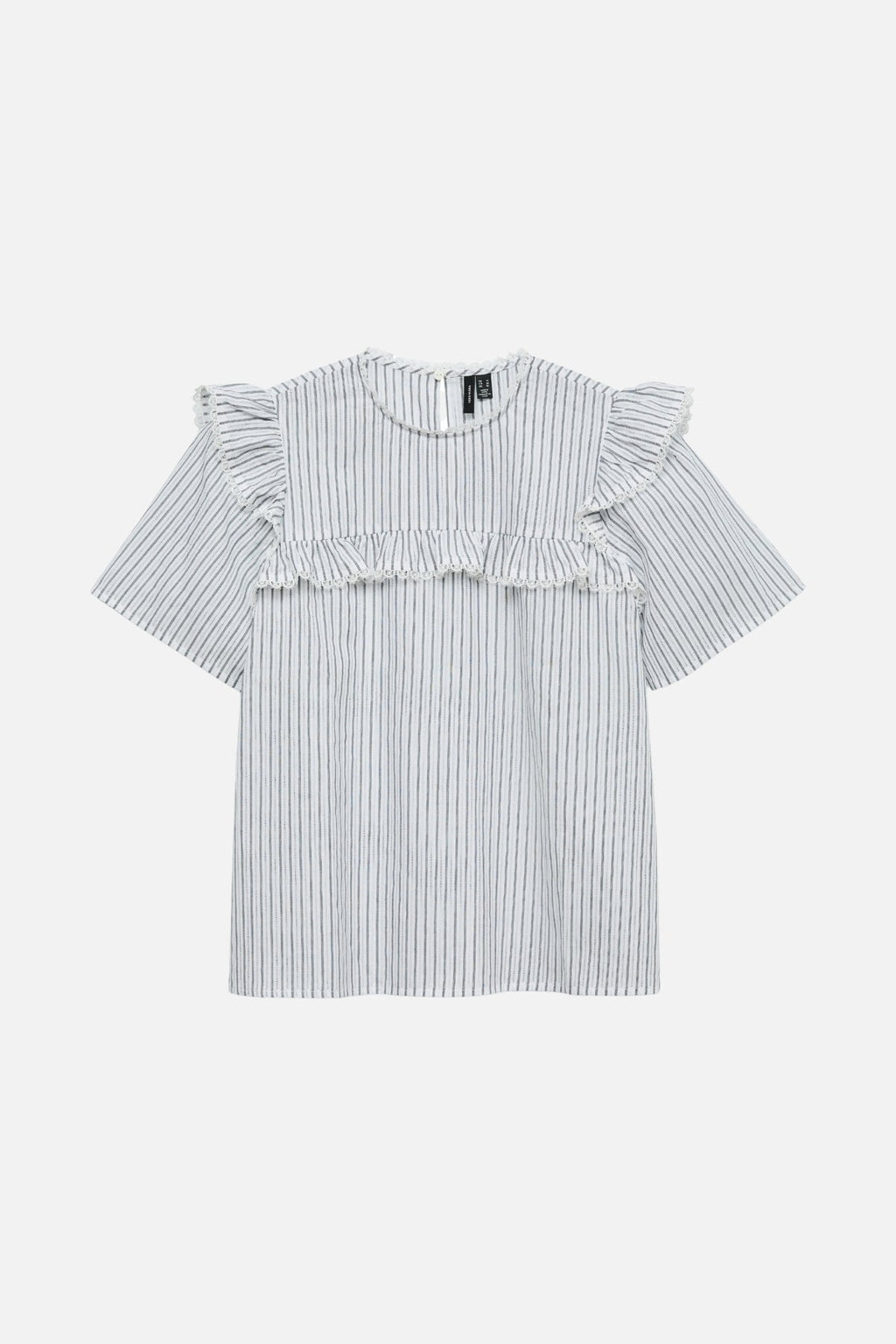 Bell Frill Stripe Top - Lumikki / musta