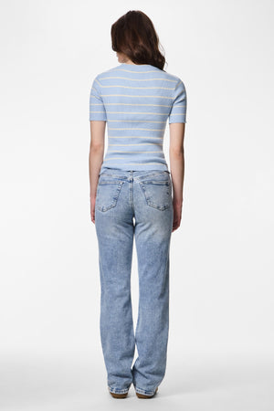 Mira O-Neck Knit - Cashmere Blue Koivu