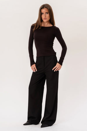 Rosalie Wide Pants - Musta