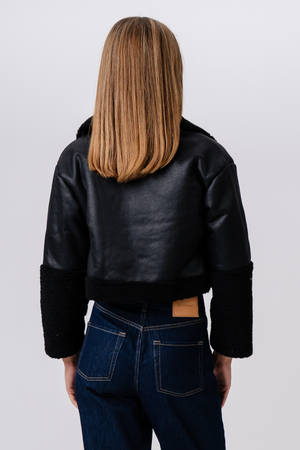 Daisy Shearling -takki - musta/musta