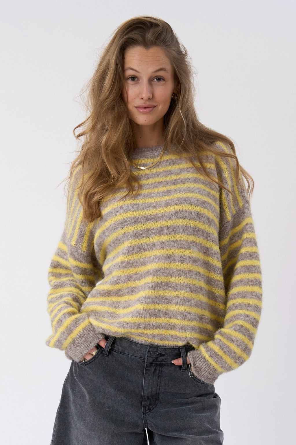 Sienna Striped Knit - beige/keltainen