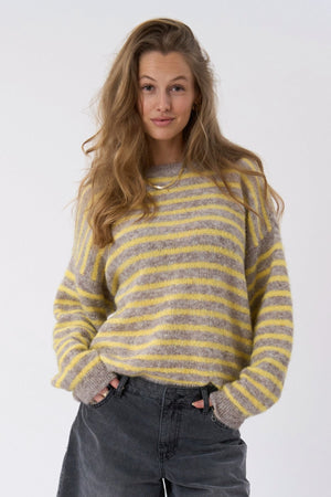 Sienna Striped Knit - beige/keltainen