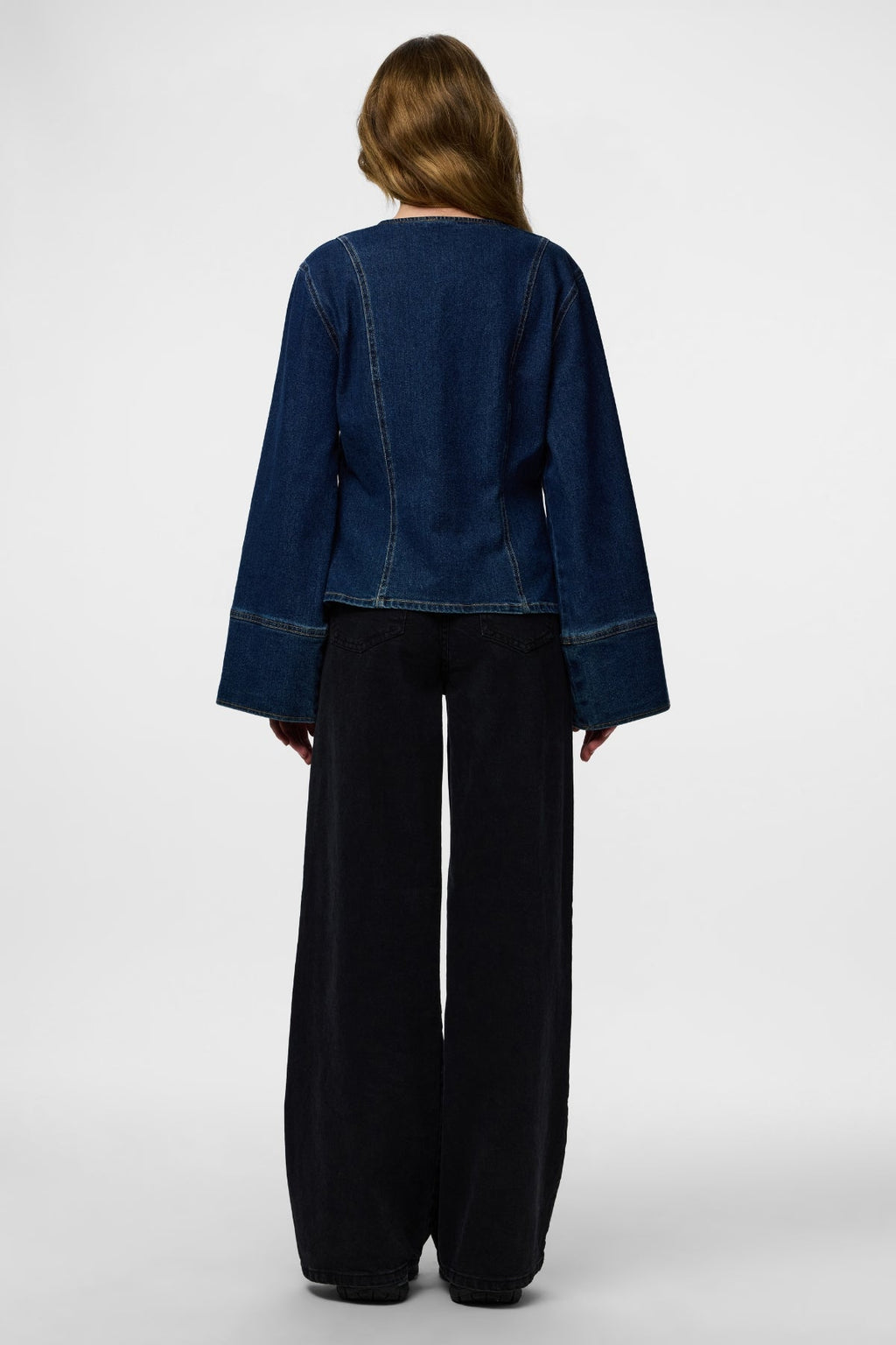 Flora Denim Shirt - Tummansininen Denim
