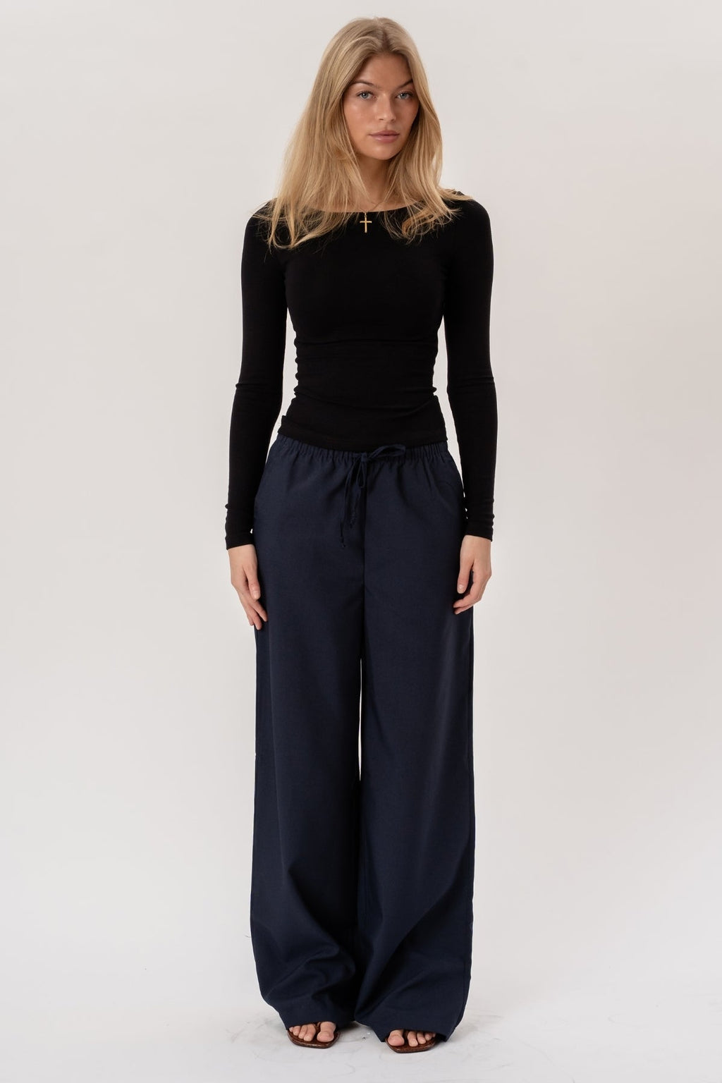 Anastasia Wide Pants - Laivasto