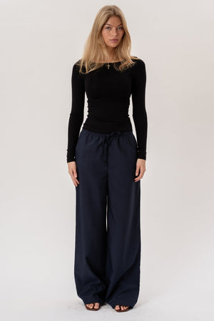 Anastasia Wide Pants - Laivasto