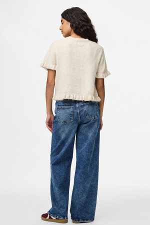 Lydia Frill Knit Cardigan - Koivu