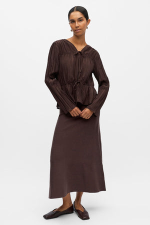 Brea Top - Seal Brown