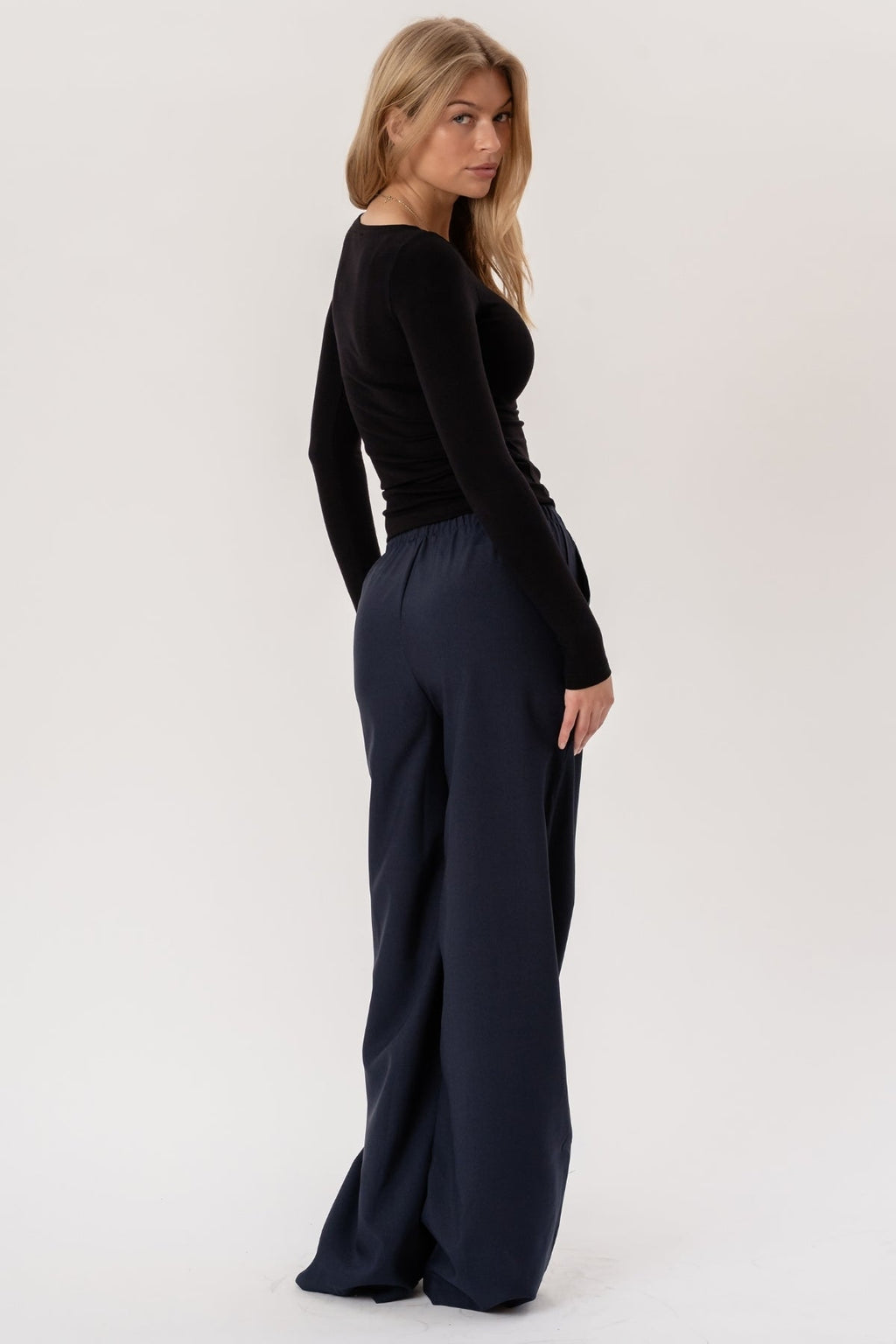 Anastasia Wide Pants - Laivasto