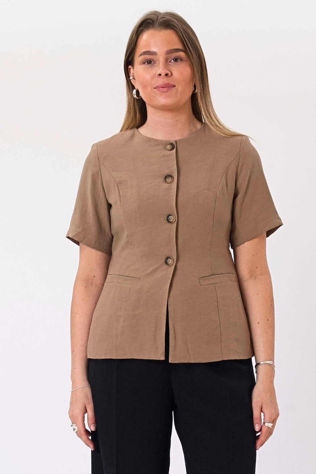 Isolde Blazer - vaaleanruskea