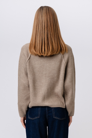 Selma Knit vetoketju - beige