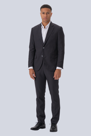 Premium Yksirivinen puku (musta)