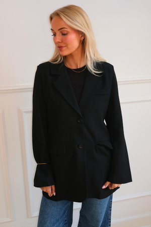 Claire Oversized Blazer - musta