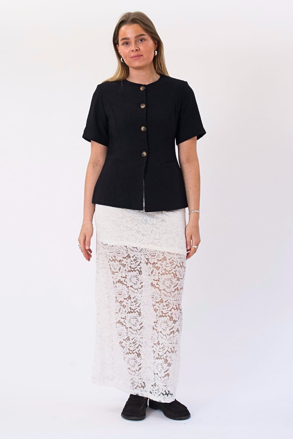 Amara Lace Maxi -hame - valkoinen