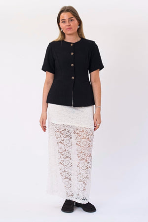 Amara Lace Maxi -hame - valkoinen