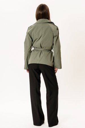 Sia lyhyt trenssitakki - Khaki