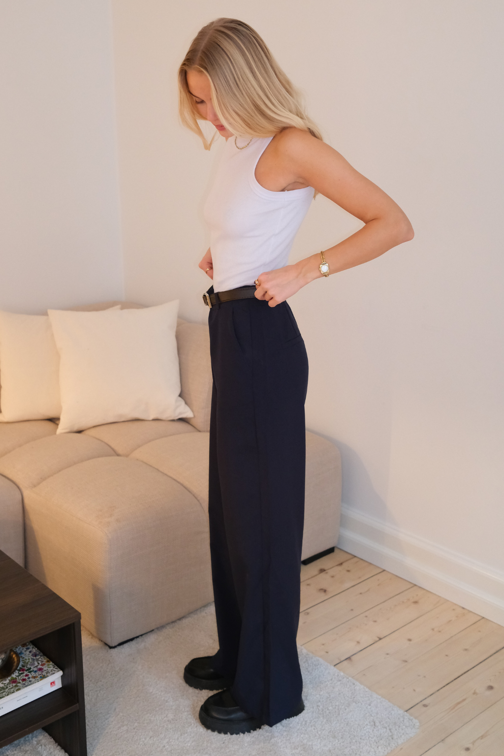 Talia Baggy Pants - Laivasto