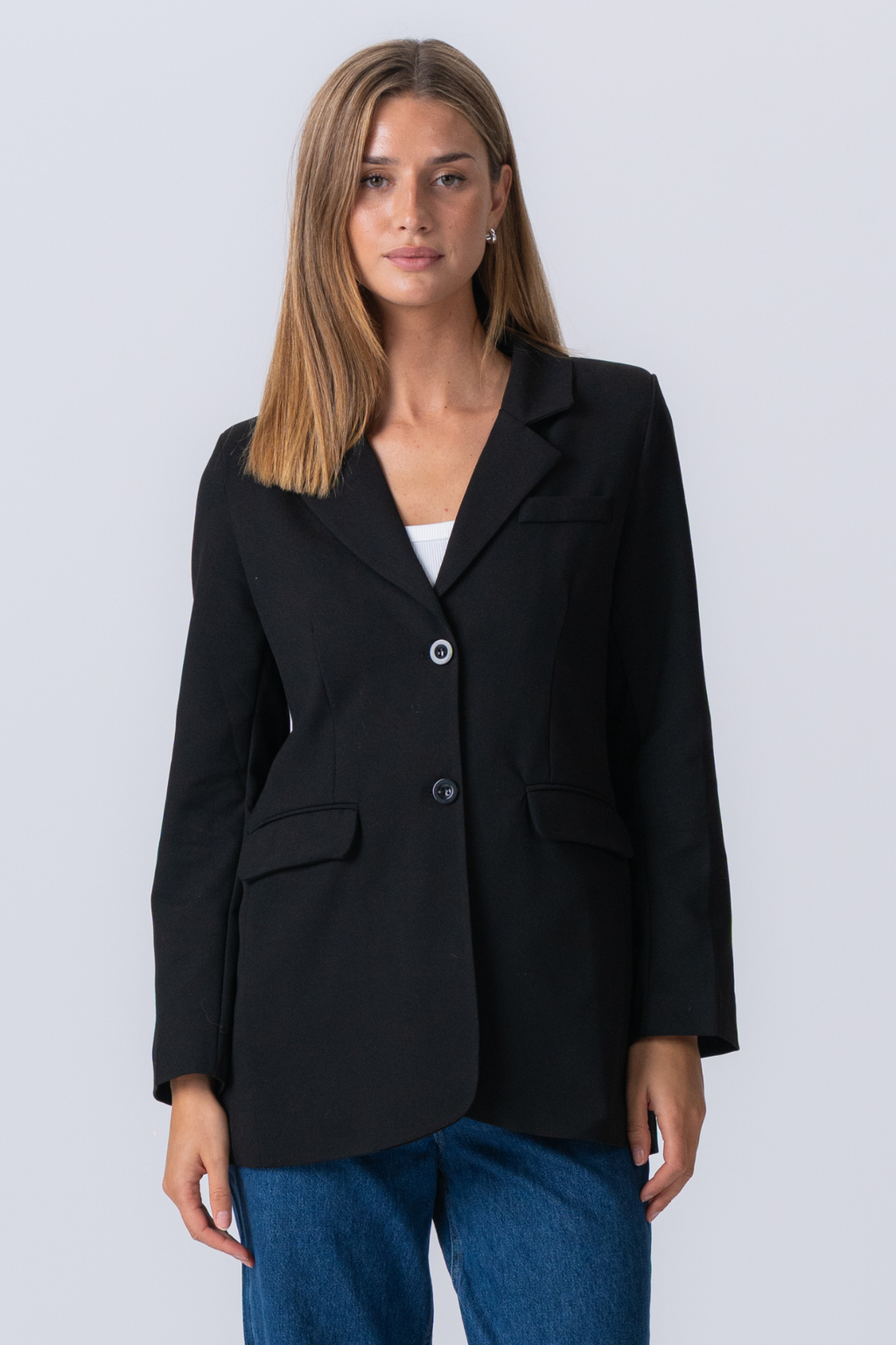 Claire Oversized Blazer - musta