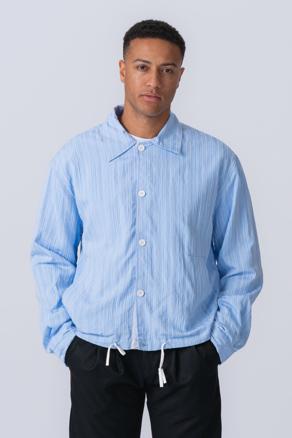 Ezra -takki - vaaleansininen