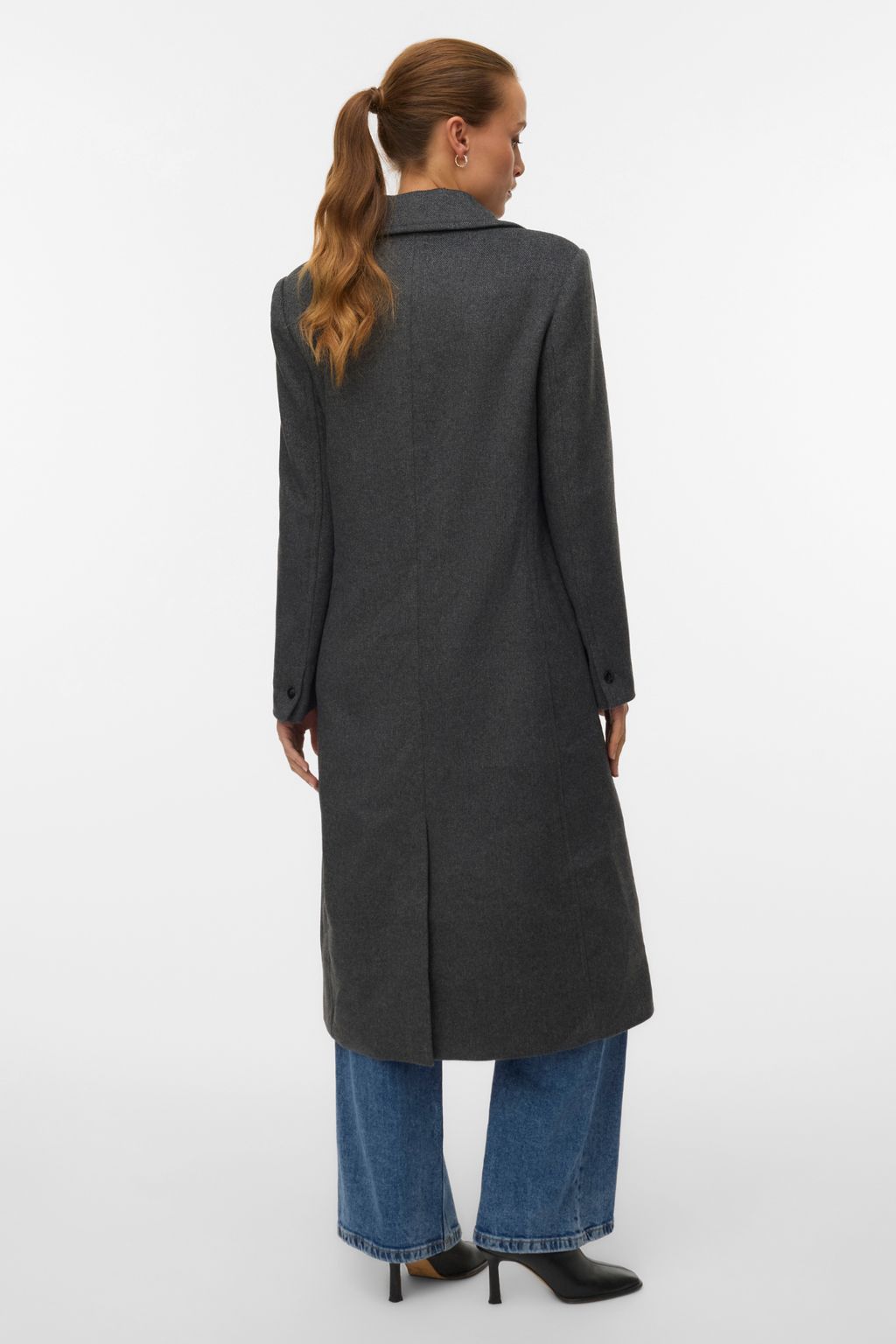 Garner Long Coat - keskikokoinen harmaa melange
